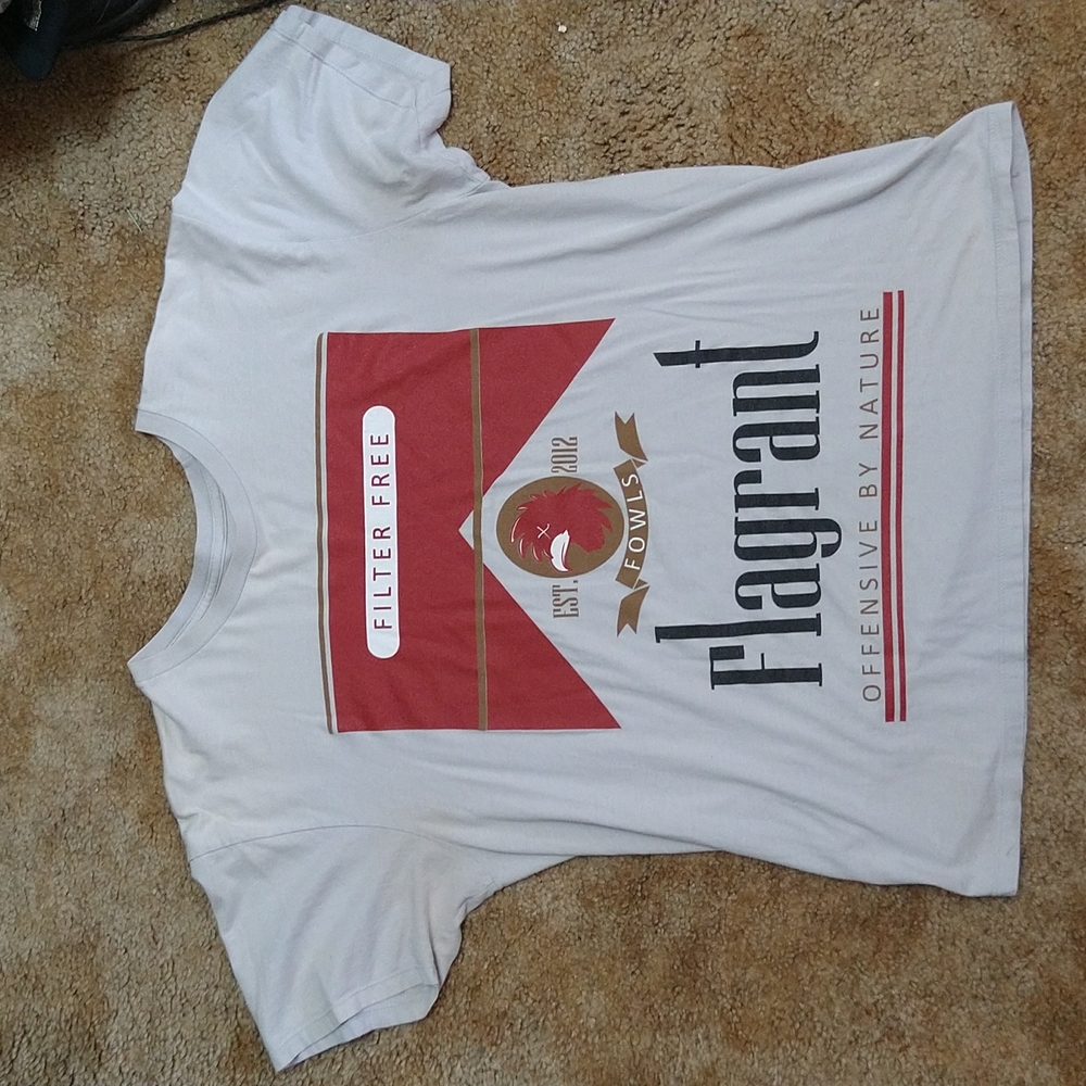 Vintage Flagrant Fowls Marlboro spoof mens large